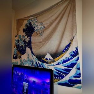 The Great Wave Off Kanagawa tapestry